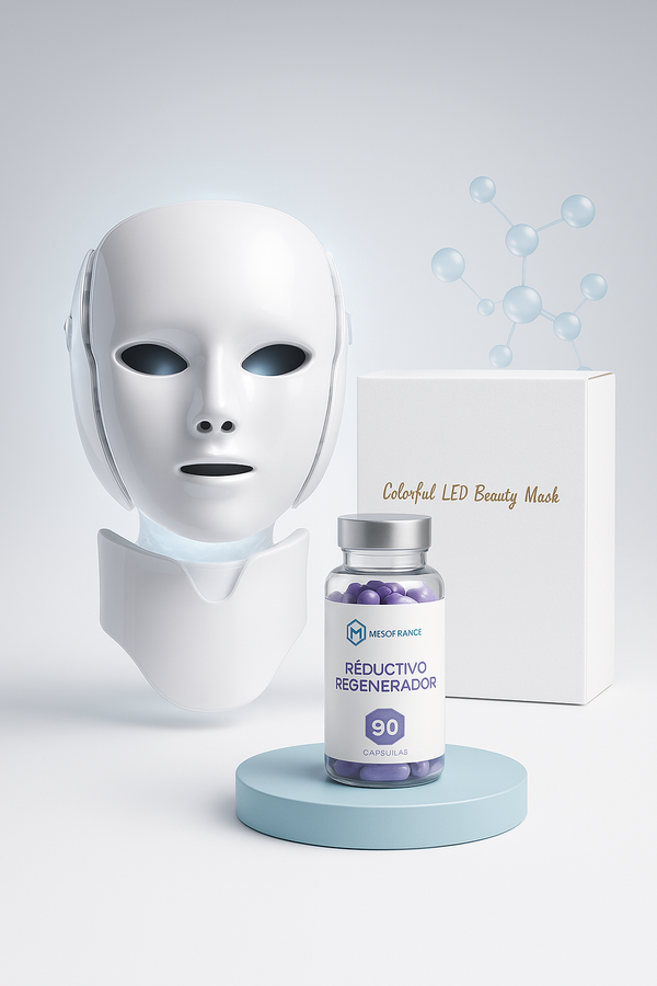 Combo Piel de Porcelana – Máscara LED + Regeneración Celular