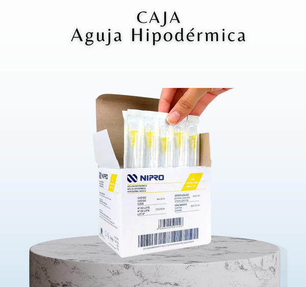 Aguja Hipodérmica Nipro – Caja Con 100